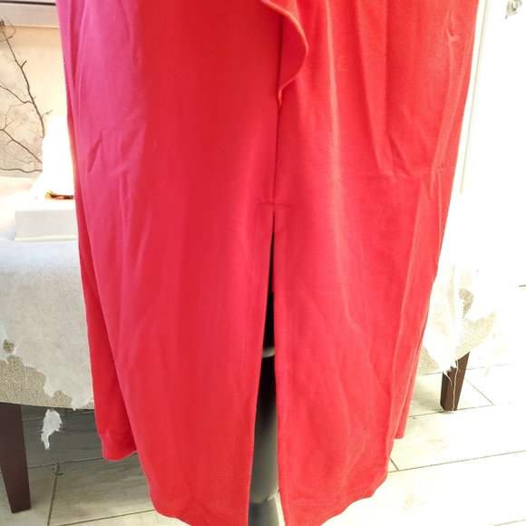 VALENTINE'S DAY SHOULDER RUFFLE RED DRESS - Picture 4 of 6